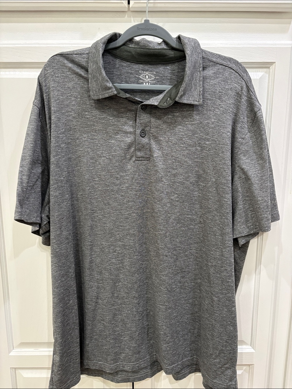 G.H. Bass & Co. Heather Gray Polo Shirt